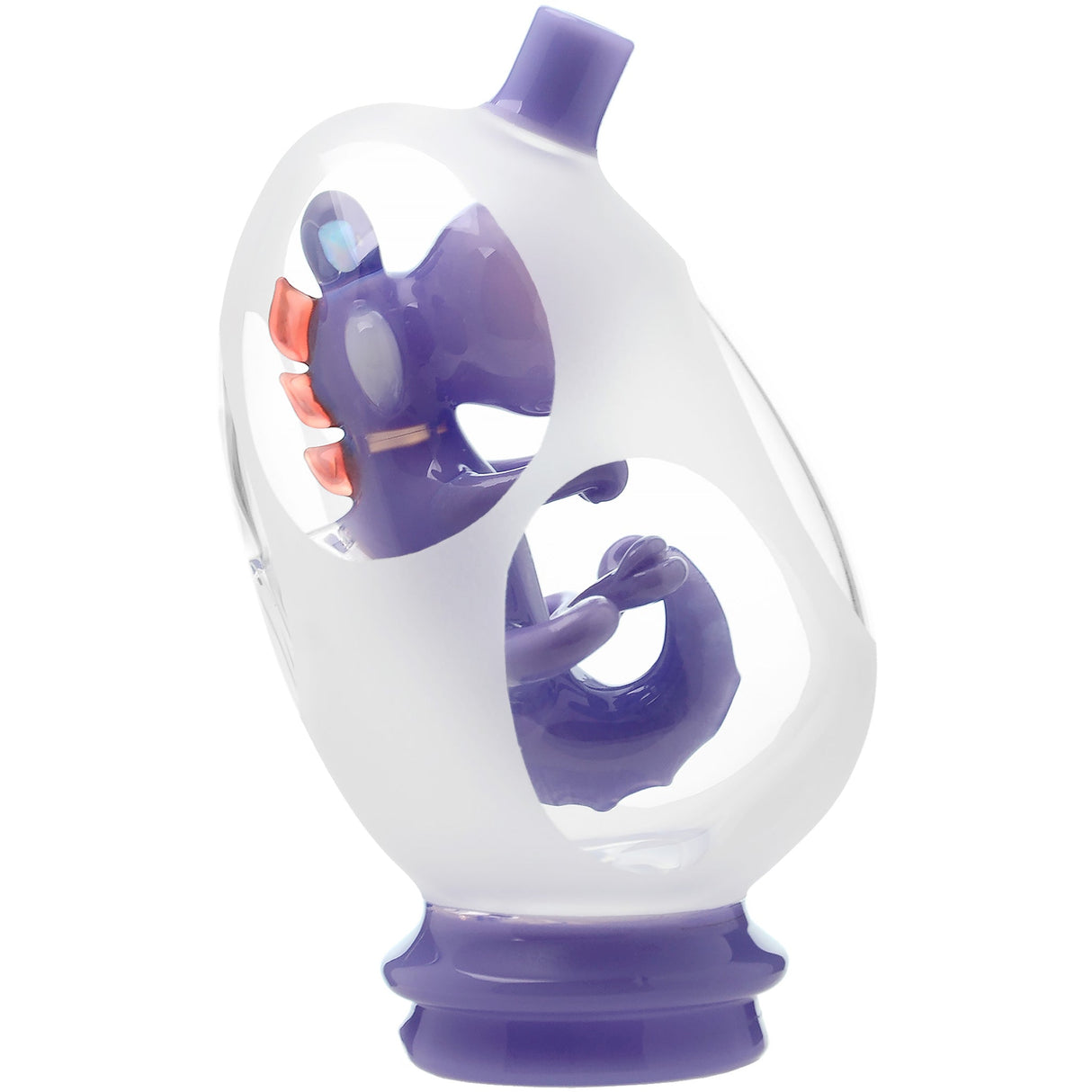 Glassic Frosted Dino Egg Puffco Peak Glass Attachment