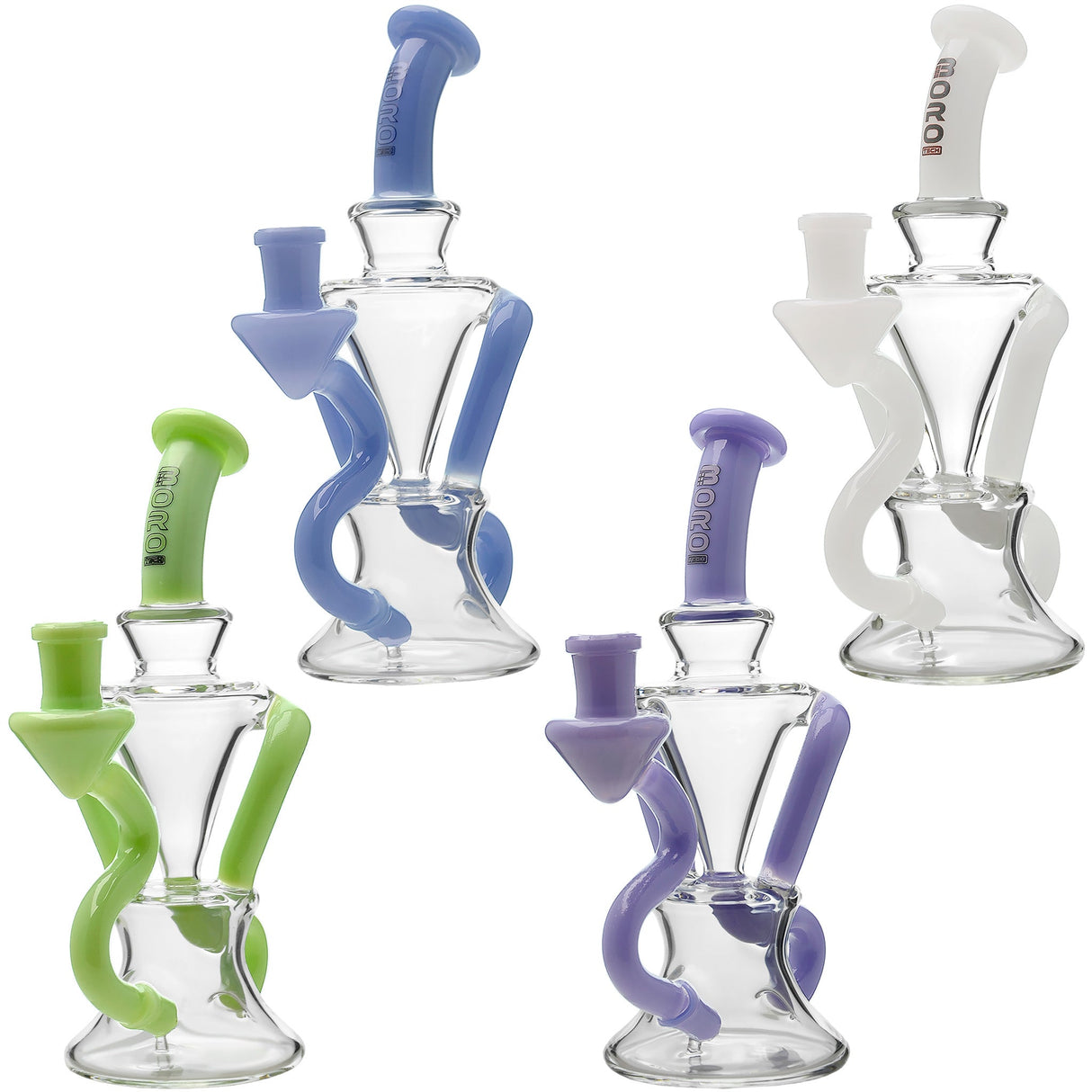 Borotech 8'' Tubular Recycler Dab Rig