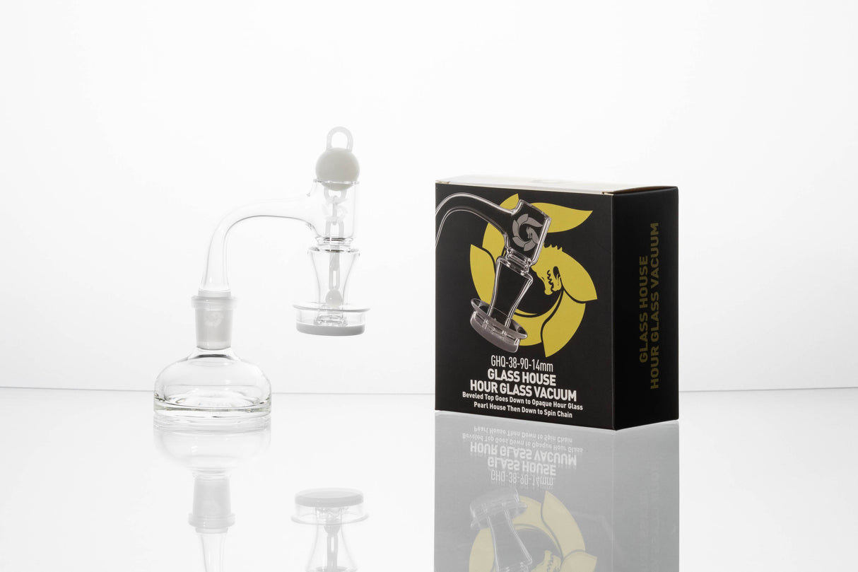 Glasshouse Hourglass Vacuum Banger Kit, side view