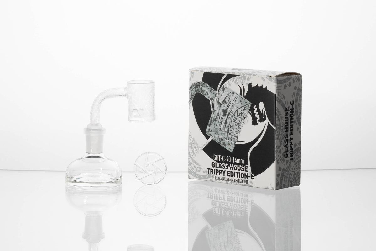 Glasshouse Trippy Edition Quartz Banger Kit, Aztec style, alternate view