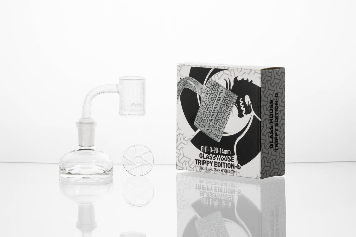 Glasshouse Trippy Edition Quartz Banger Kit, Tortoiseshell style, alternate view
