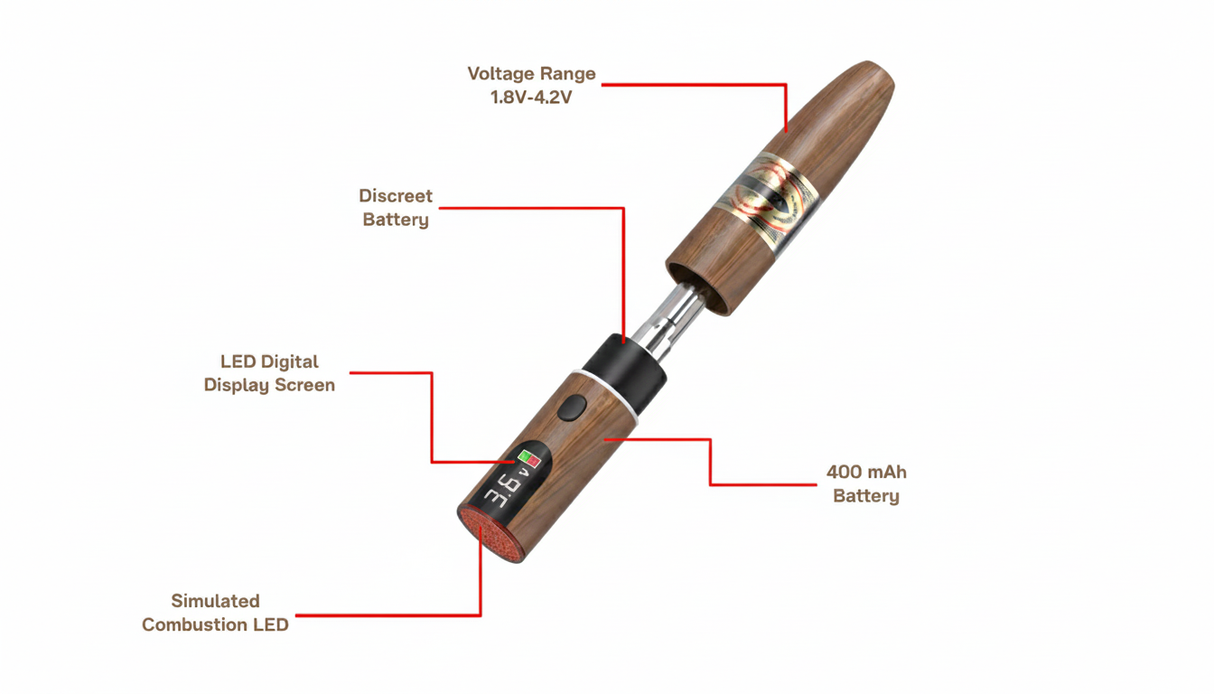 The Stogie Variable Voltage 510 Battery