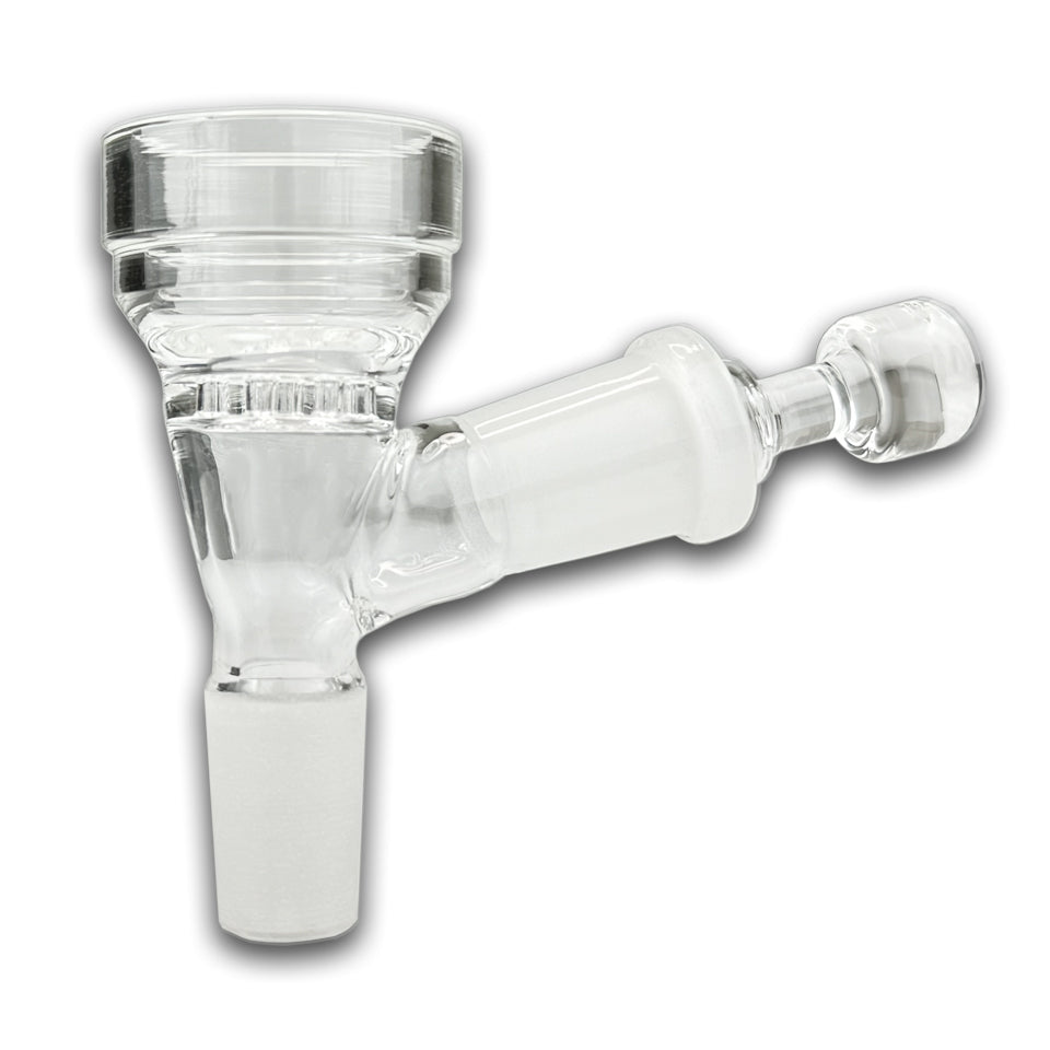 Glass Flower Bowl with Pass-Through Carb
