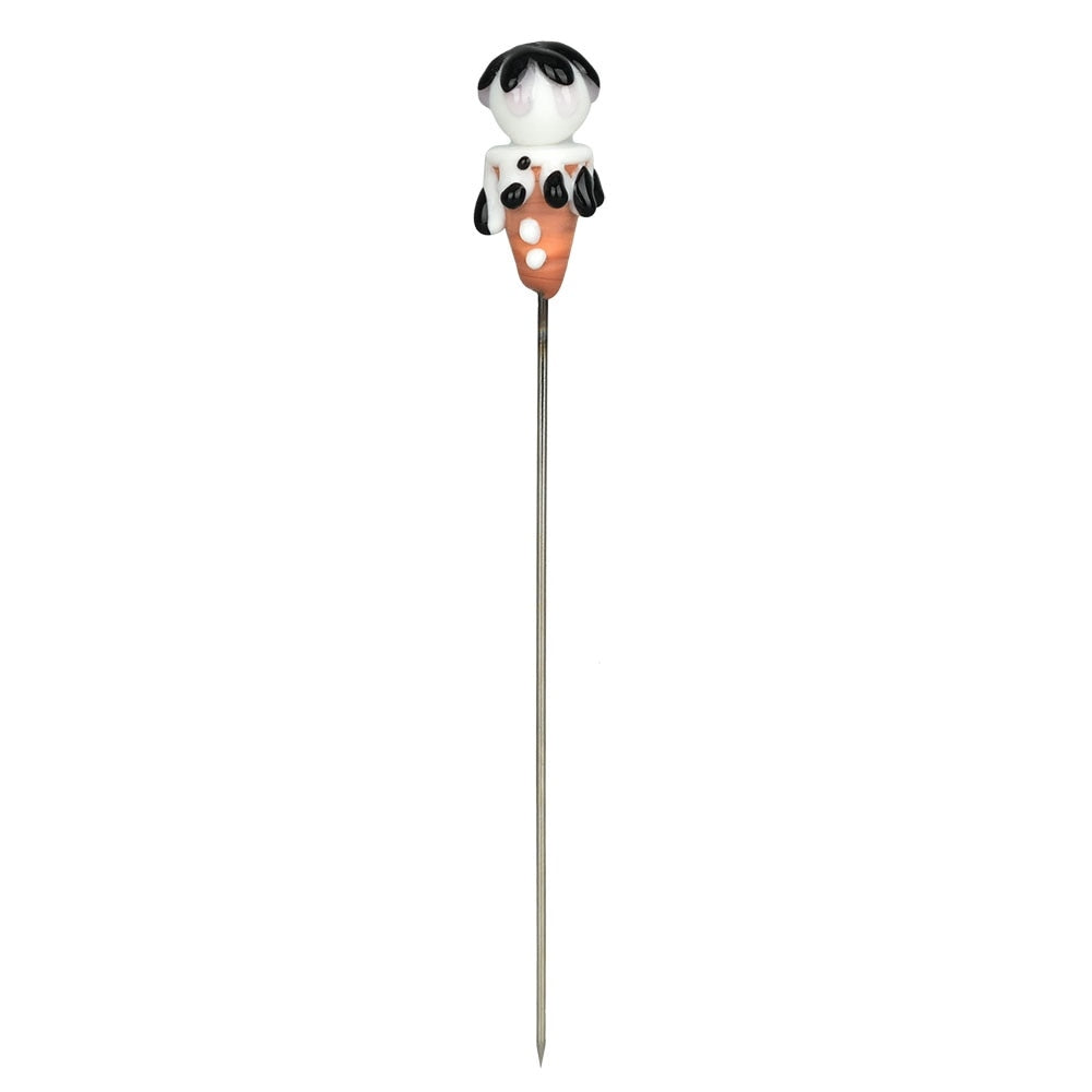 Glass Hairpin Poker Dab Tool Version 2 | 5" | Assorted Styles | 50 Pack
