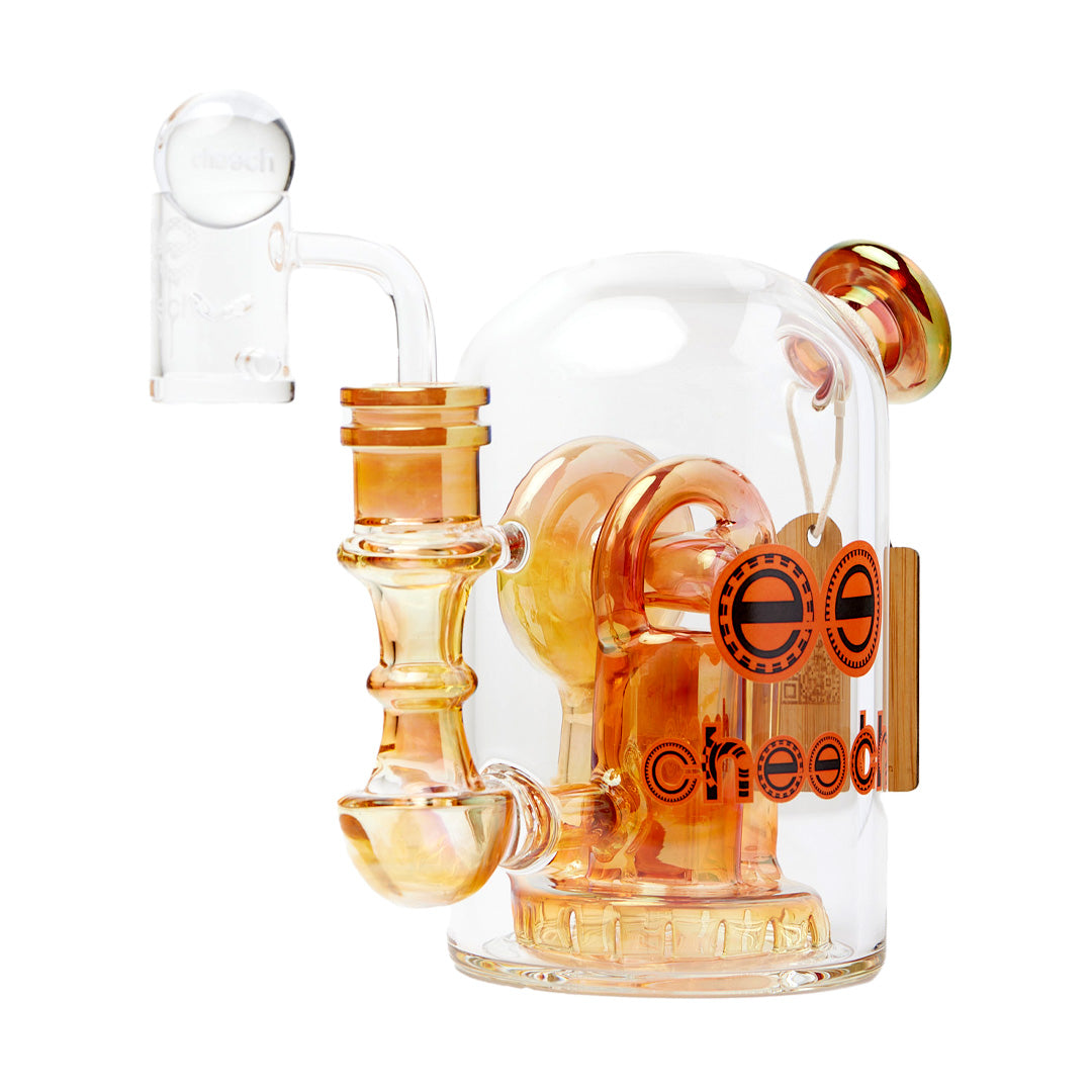Cheech Glass 5.75" Fumed Machine Dab Rig with Marbles and 14mm Female Joint