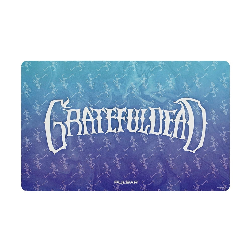 Grateful Dead x Pulsar Fabric Top Dab Mat | Dancing Skellies | 16"x10"