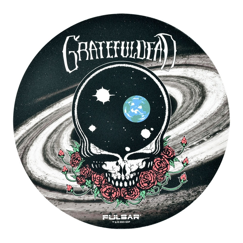 Grateful Dead x Pulsar Fabric Top Dab Mat | Space Your Face | 8"