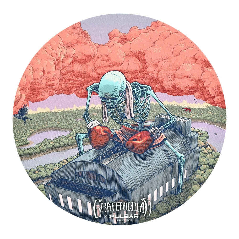 Grateful Dead x Pulsar Fabric Top Dab Mat | Boxer | 8"