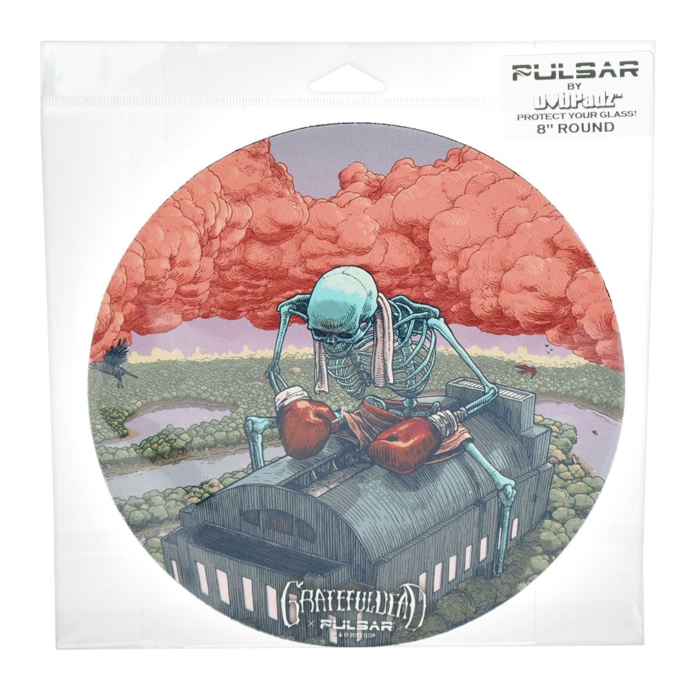 Grateful Dead x Pulsar Fabric Top Dab Mat | Boxer | 8"