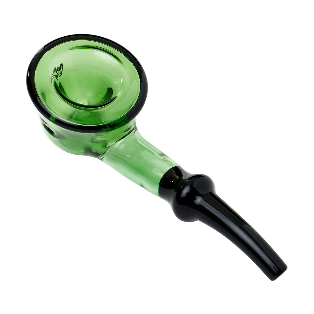 Human Grade Fleur spoon pipe showing rounded bowl and tapered stem