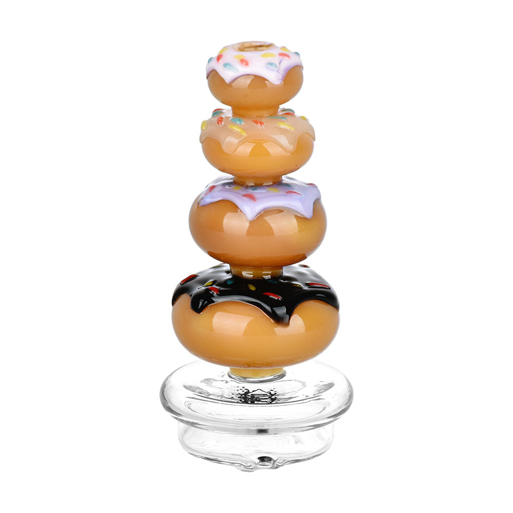 Pulsar Donut Staxx Dry Attachment for Puffco Peak/Pro, 4.25" front view on white background