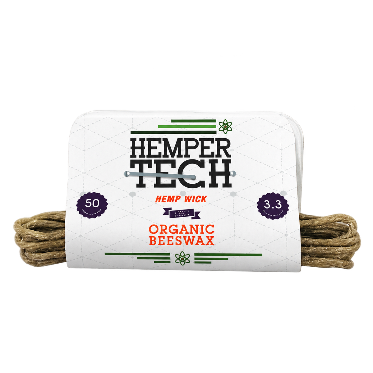 HEMPER Tech Organic Beeswax Hempwick