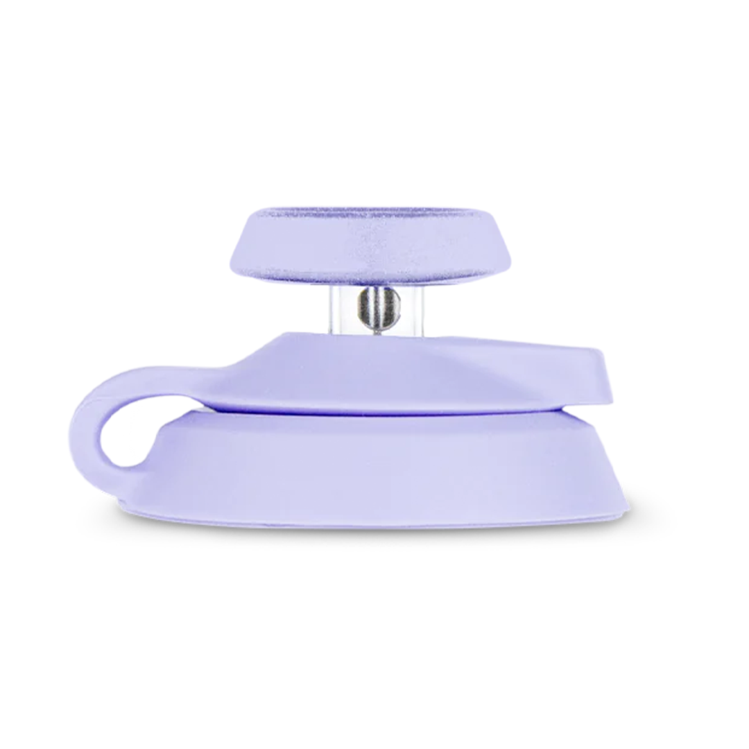 Puffco Proxy Joystick Cap in Bloom color, made of silicone and borosilicate glass, front view on white background