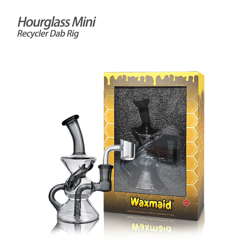 Waxmaid 5.31β³ Hourglass Mini Recycler Dab Rig