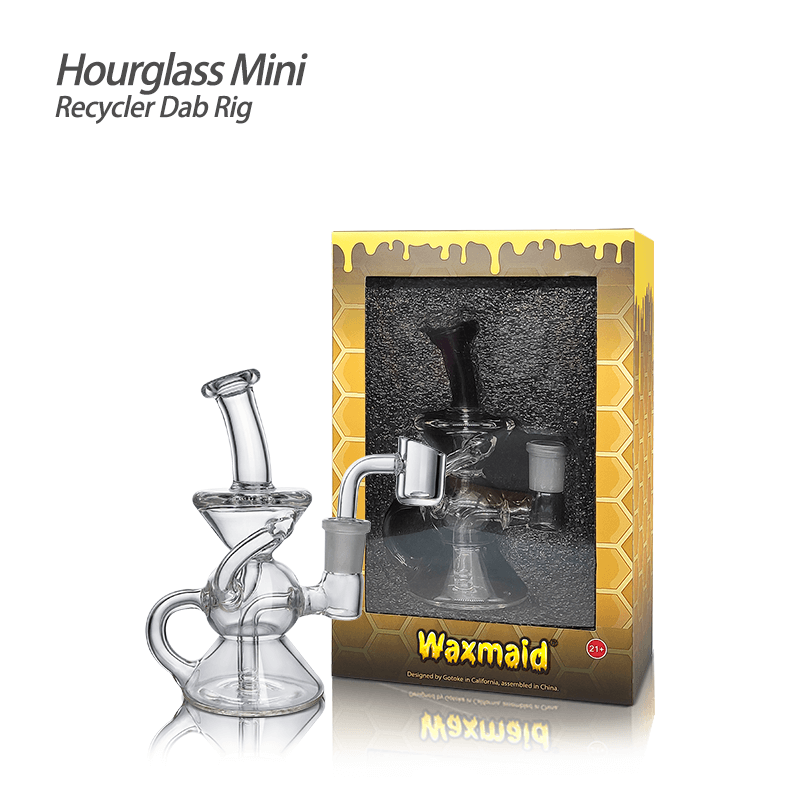 Waxmaid 5.31β³ Hourglass Mini Recycler Dab Rig