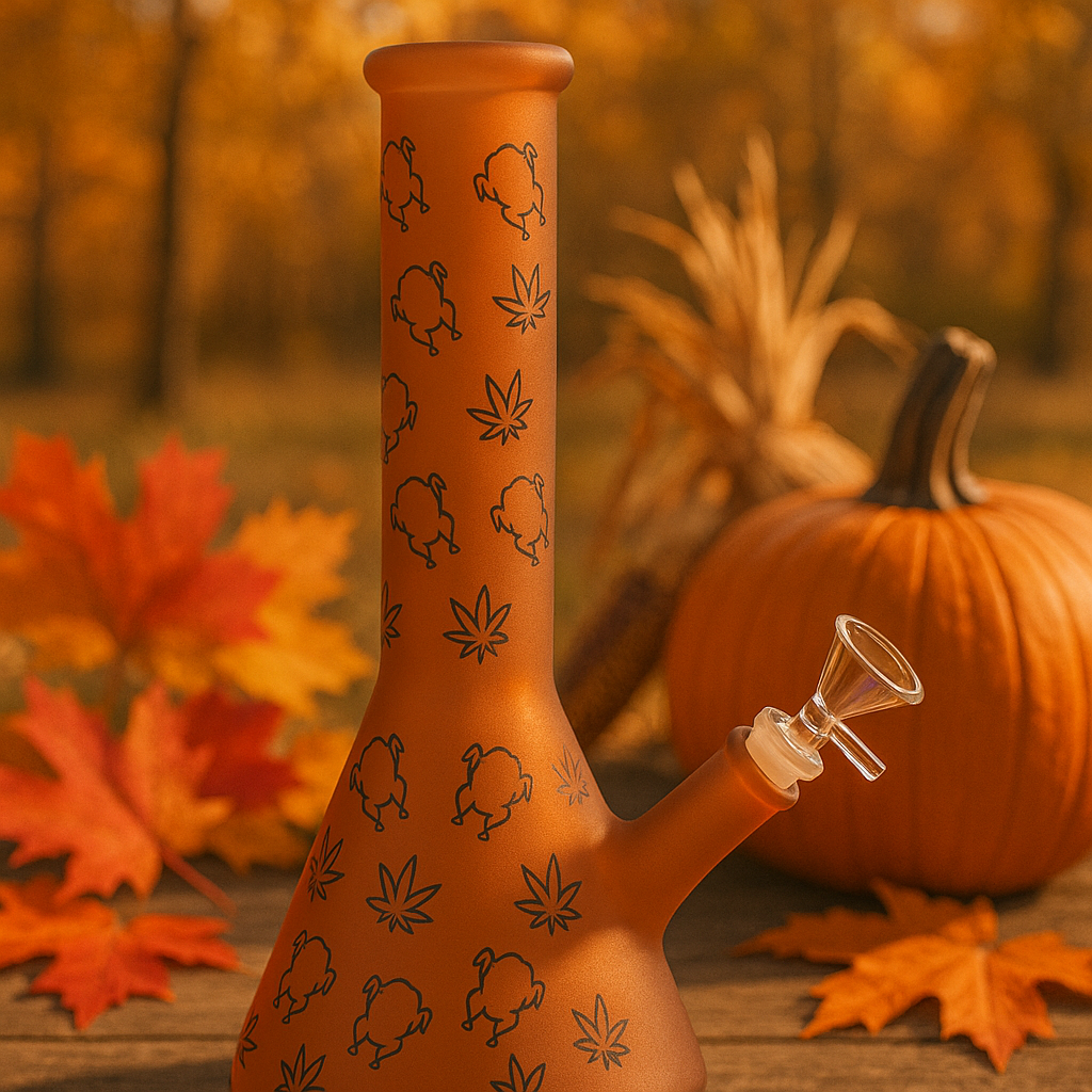 10 inch Turkey Beaker Bong detail view