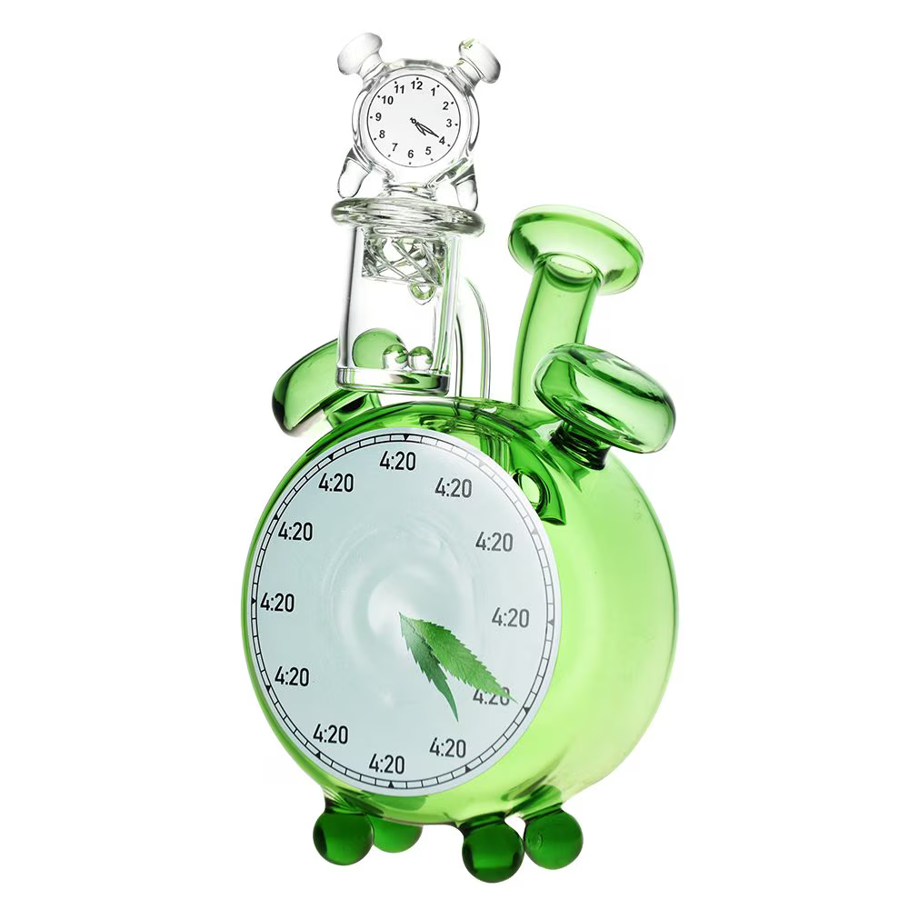 It's 4:20 Somewhere Alarm Clock Rig Set | 5.75" | 14mm F | Colors Vary