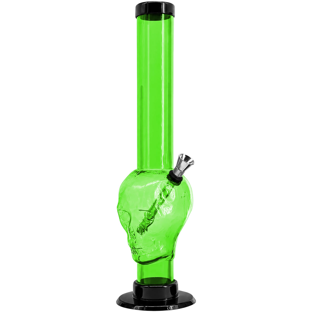 JM Enterprises 9-12" Acrylic Skull Bong - Multiple Colors