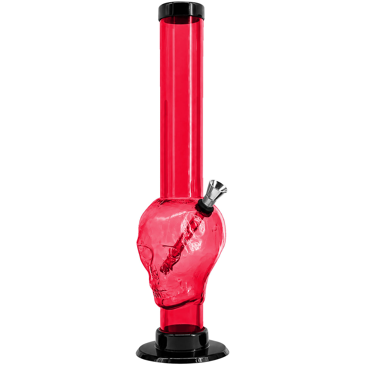 JM Enterprises 9-12" Acrylic Skull Bong - Multiple Colors