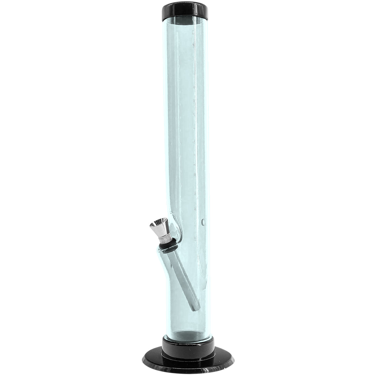 JM Enterprises 6-9-12" Acrylic Straight Tube Bong - 1.5" Tube Diameter - Multiple Colors