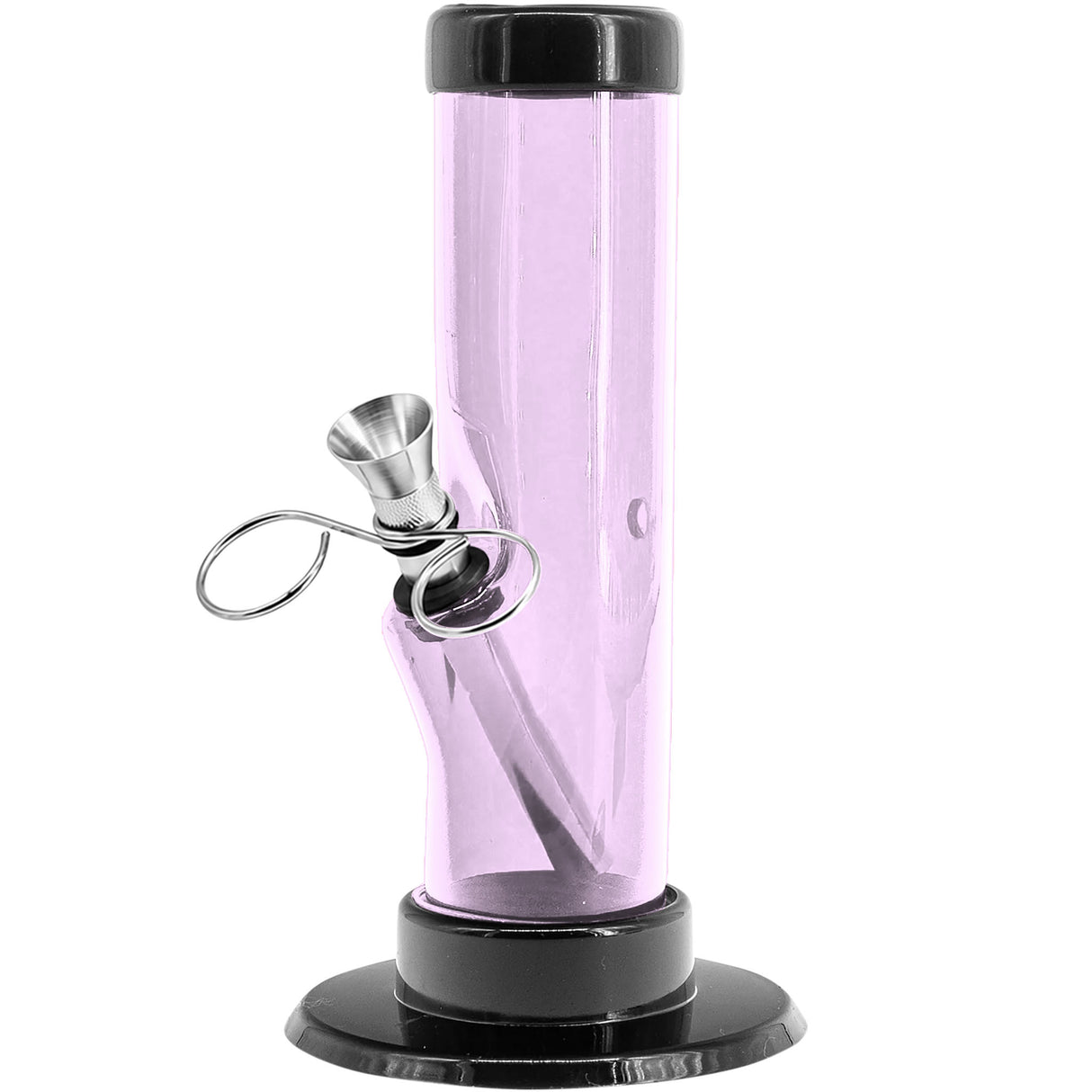 JM Enterprises 6-9-12" Acrylic Straight Tube Bong - 1.5" Tube Diameter - Multiple Colors