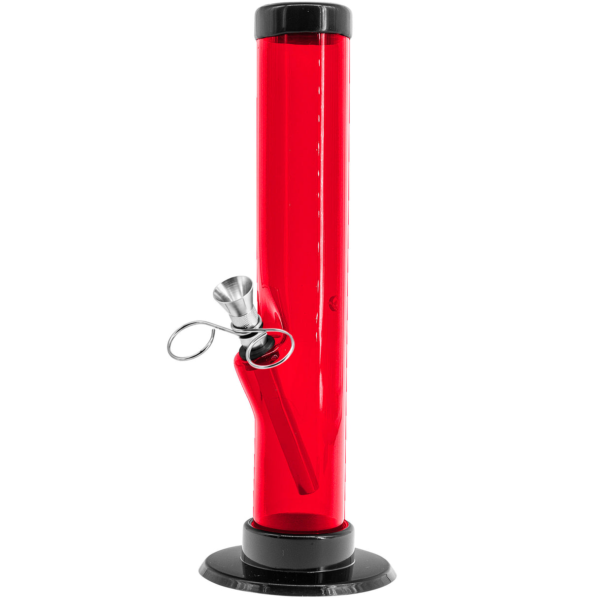 JM Enterprises 6-9-12" Acrylic Straight Tube Bong - 1.5" Tube Diameter - Multiple Colors