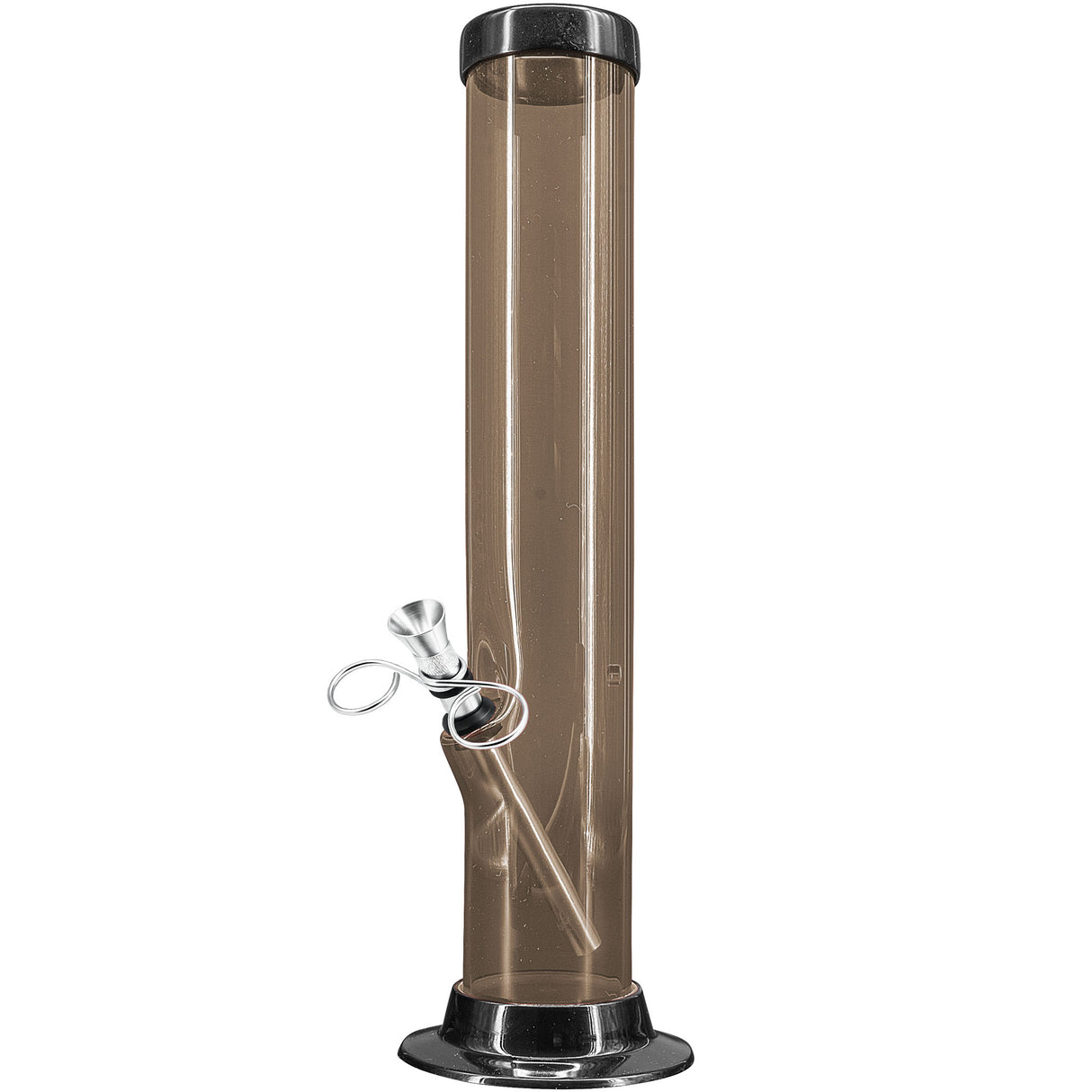 JM Enterprises 6-9-12-15" Acrylic Straight Tube Basic Bong - 2" Tube Diameter - Multiple Colors