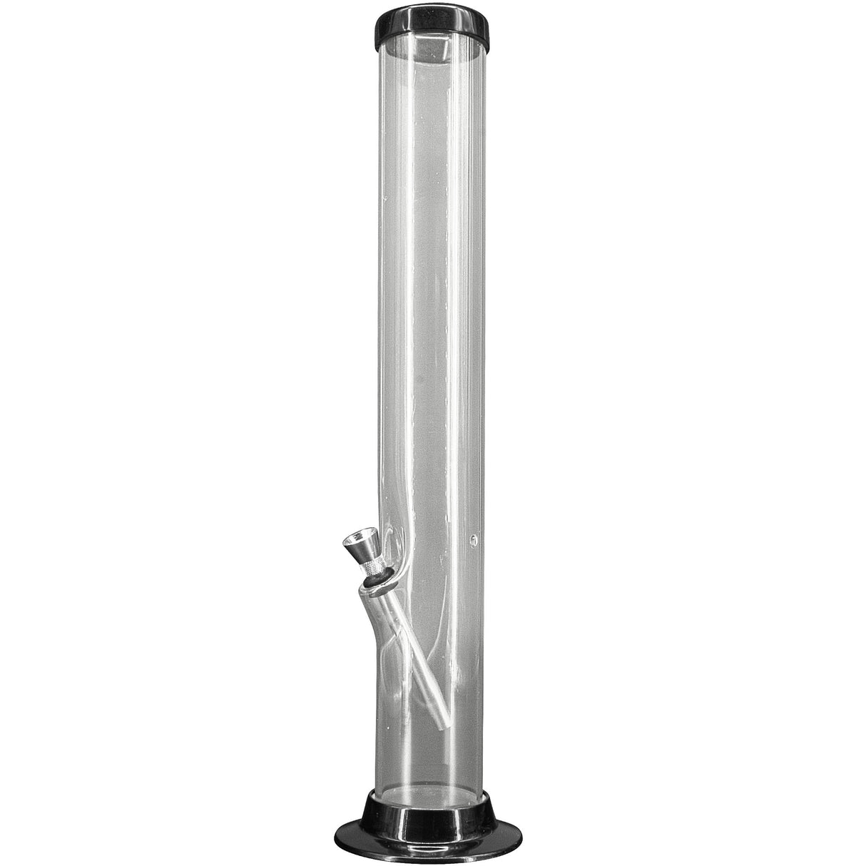 JM Enterprises 6-9-12-15" Acrylic Straight Tube Basic Bong - 2" Tube Diameter - Multiple Colors