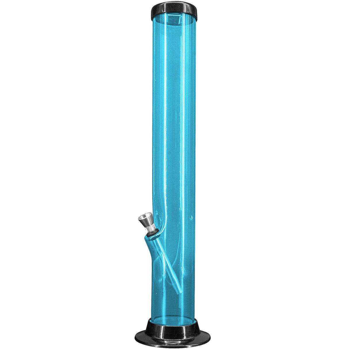 JM Enterprises 6-9-12-15" Acrylic Straight Tube Basic Bong - 2" Tube Diameter - Multiple Colors
