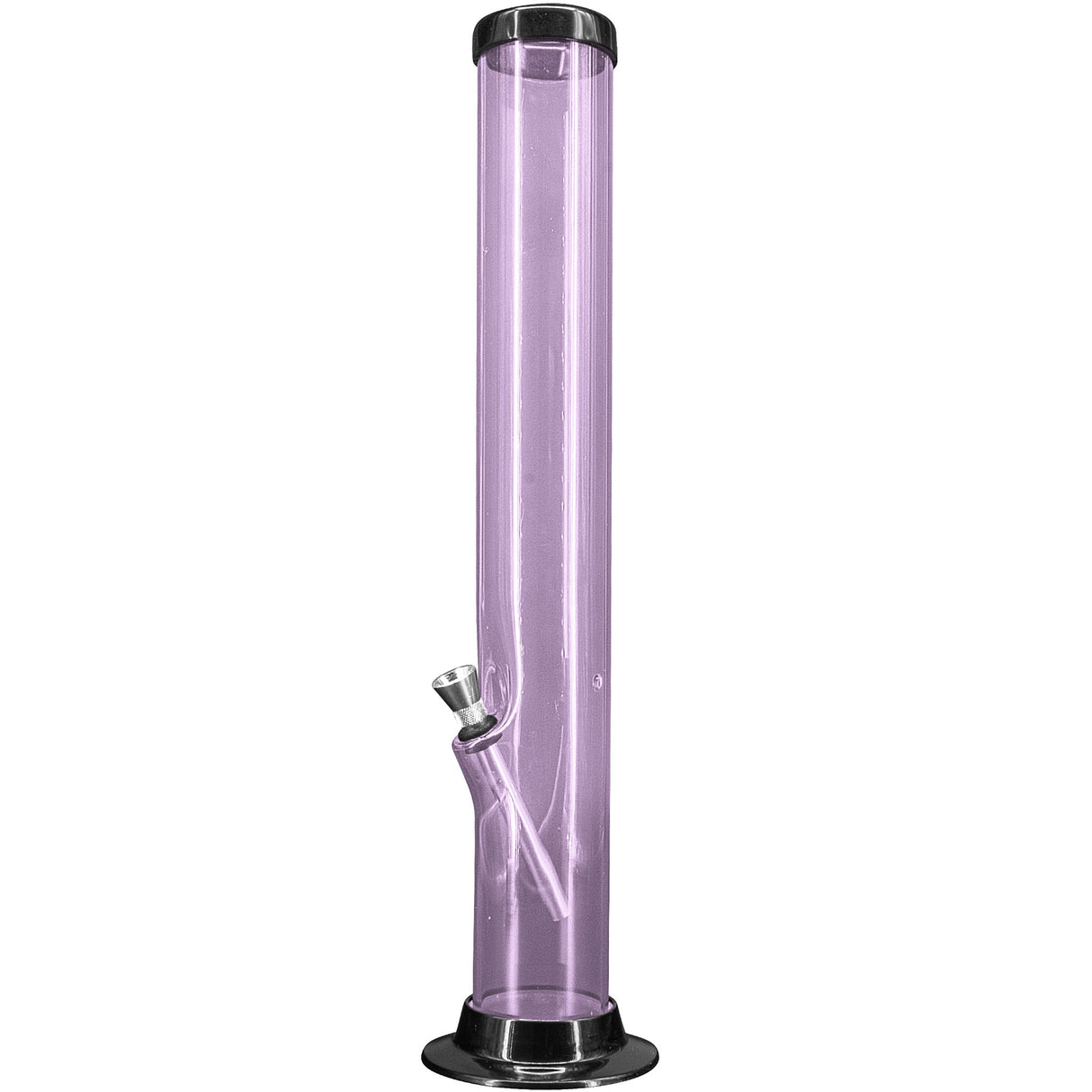 JM Enterprises 6-9-12-15" Acrylic Straight Tube Basic Bong - 2" Tube Diameter - Multiple Colors