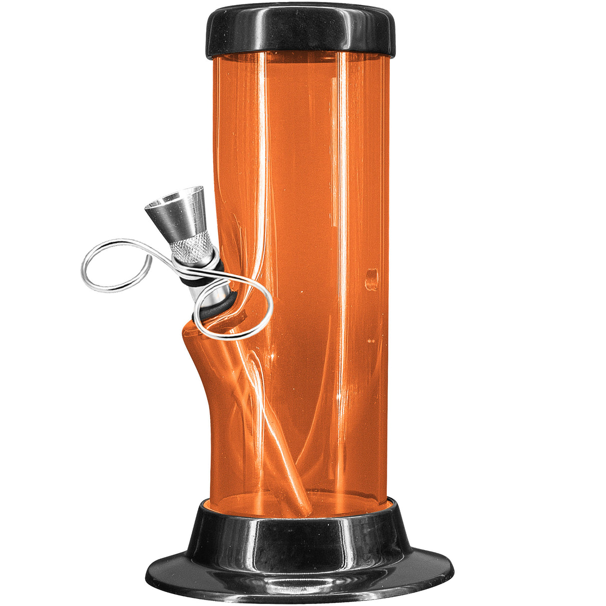 JM Enterprises 6-9-12-15" Acrylic Straight Tube Basic Bong - 2" Tube Diameter - Multiple Colors