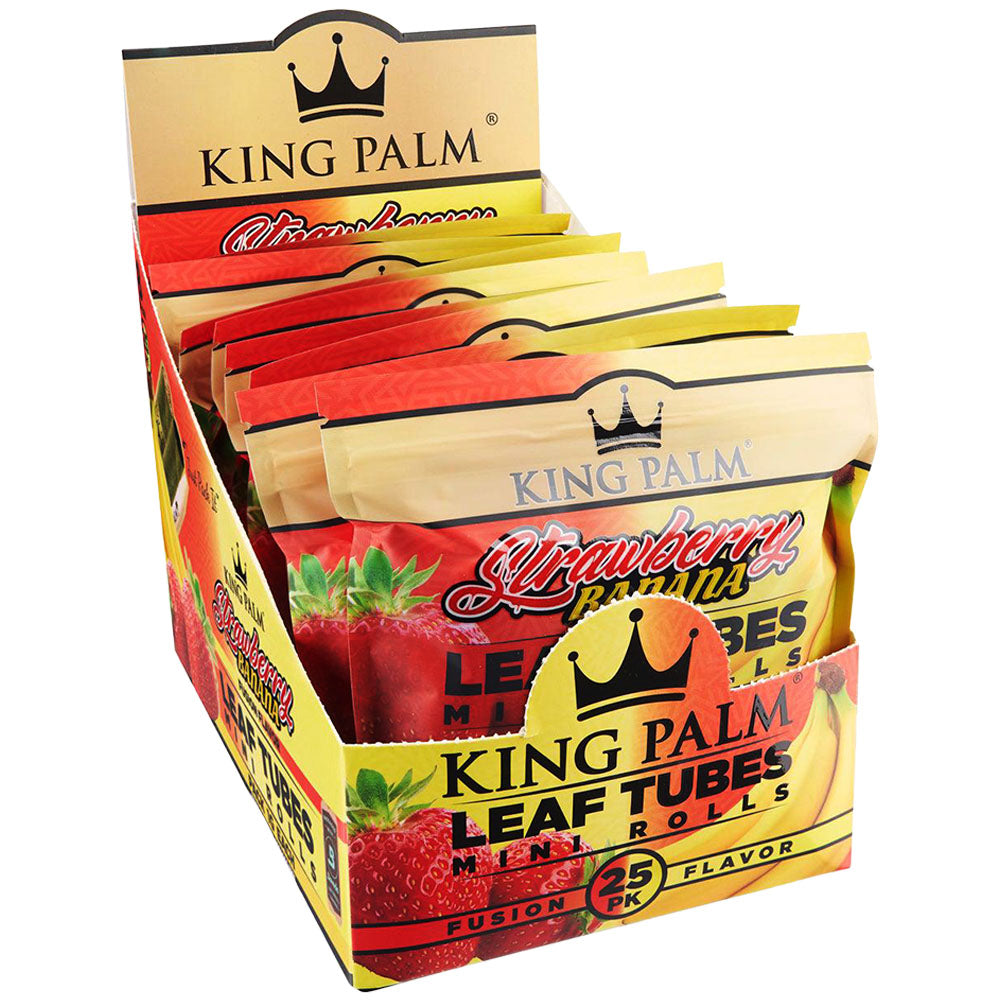 King Palm Fusion Flavor Leaf Rolling Papers 25pk Display Front View
