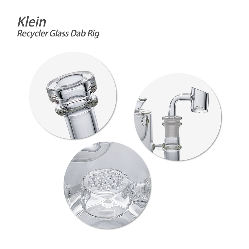 Waxmaid 7.48β Klein Recycler Glass Dab Rig