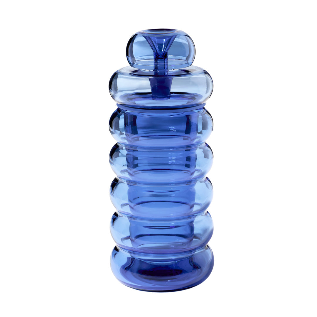 NWTN Home Bolla borosilicate glass gravity bong with bubble-inspired Memphis design