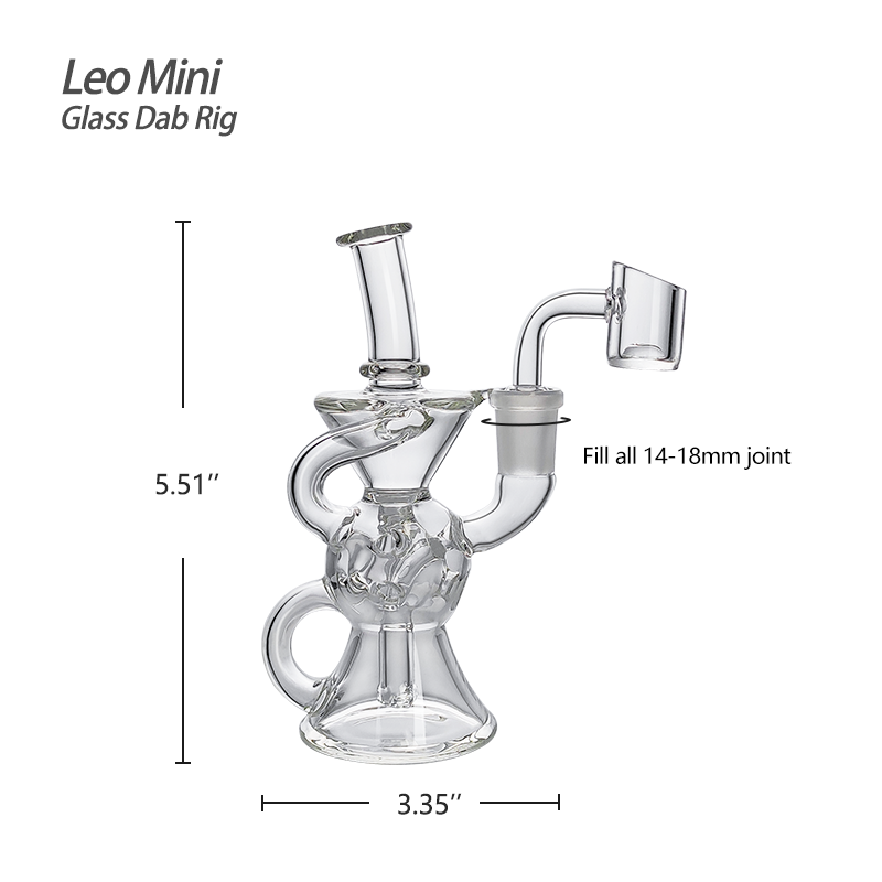 Waxmaid 5.51ββ Leo Mini Glass Dab Rig