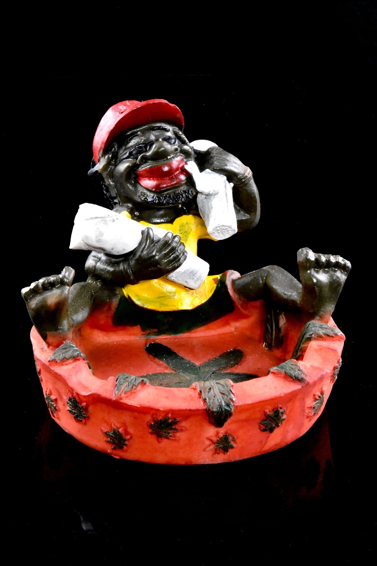 Rasta Resin Ashtray – 4″