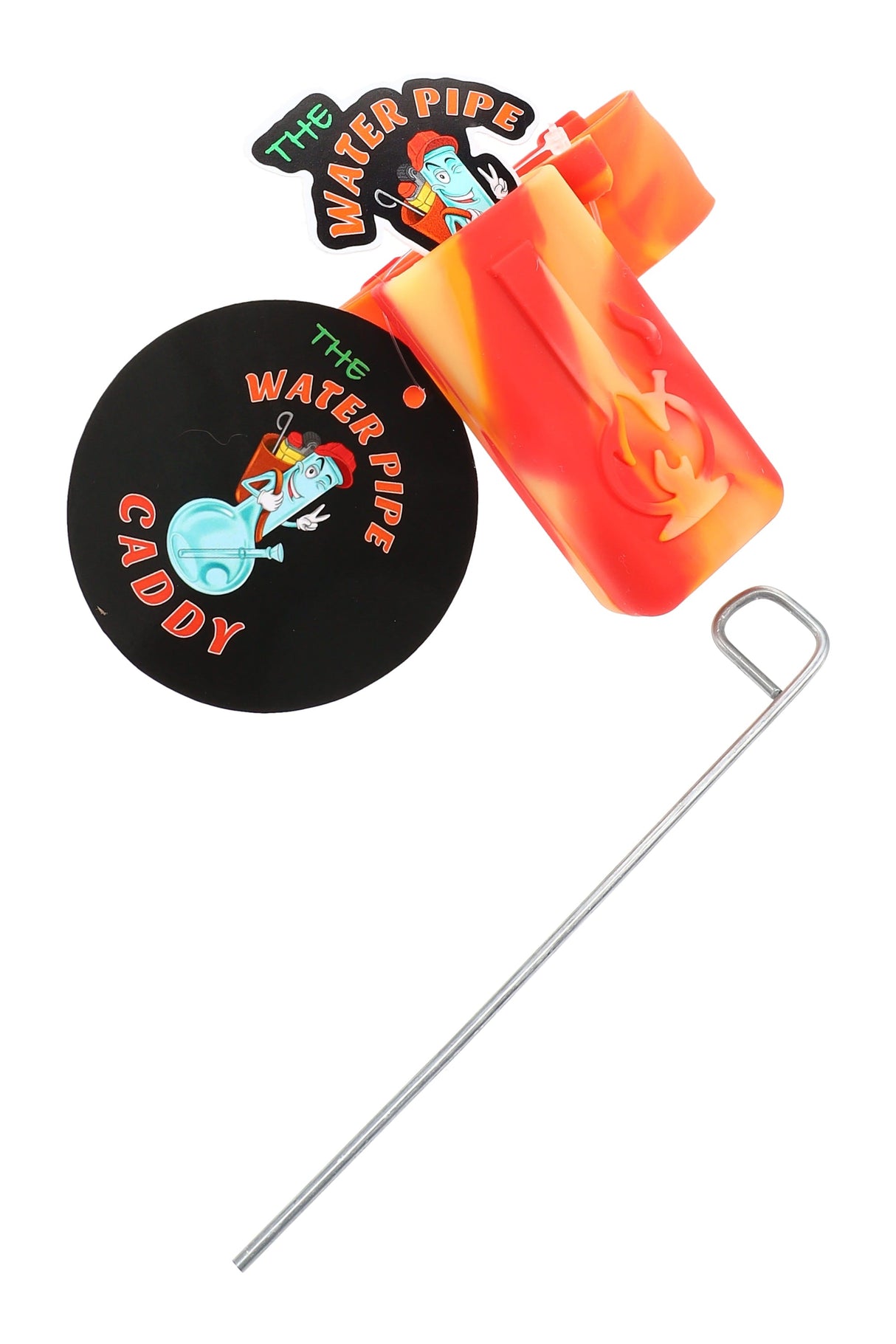 The Water Pipe Caddy Silicone Bong Accessory – Glow in the Dark