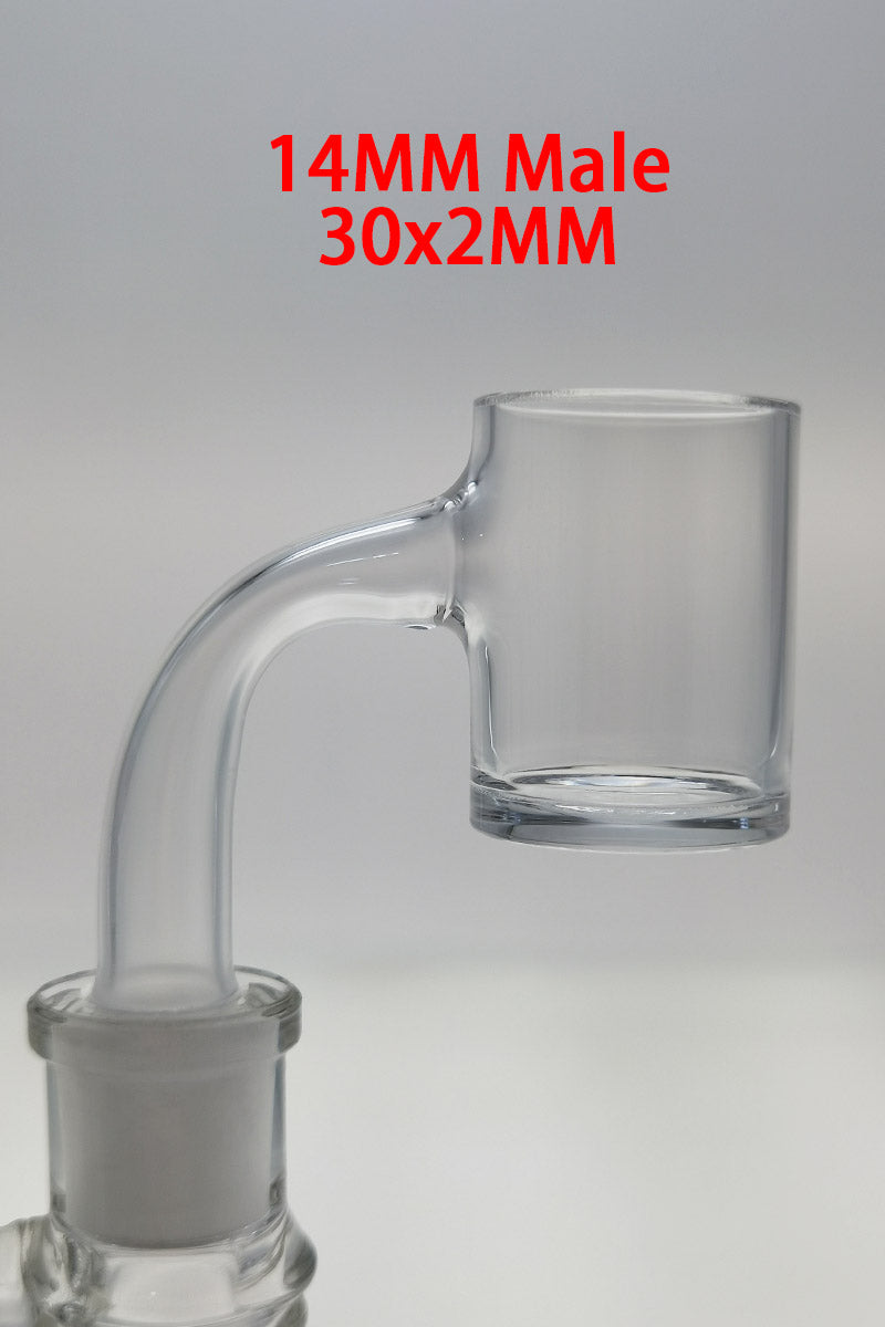 TAG - Full Weld Concave Quartz Banger Can (Flat Top) High Air Flow 30x2MM-4MM