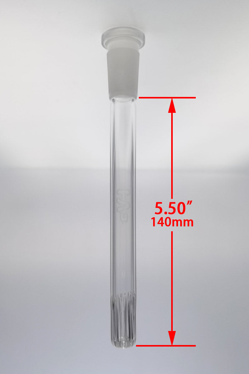 TAG - 18/14MM Open End Rounded Super Slit Showerhead Downstem