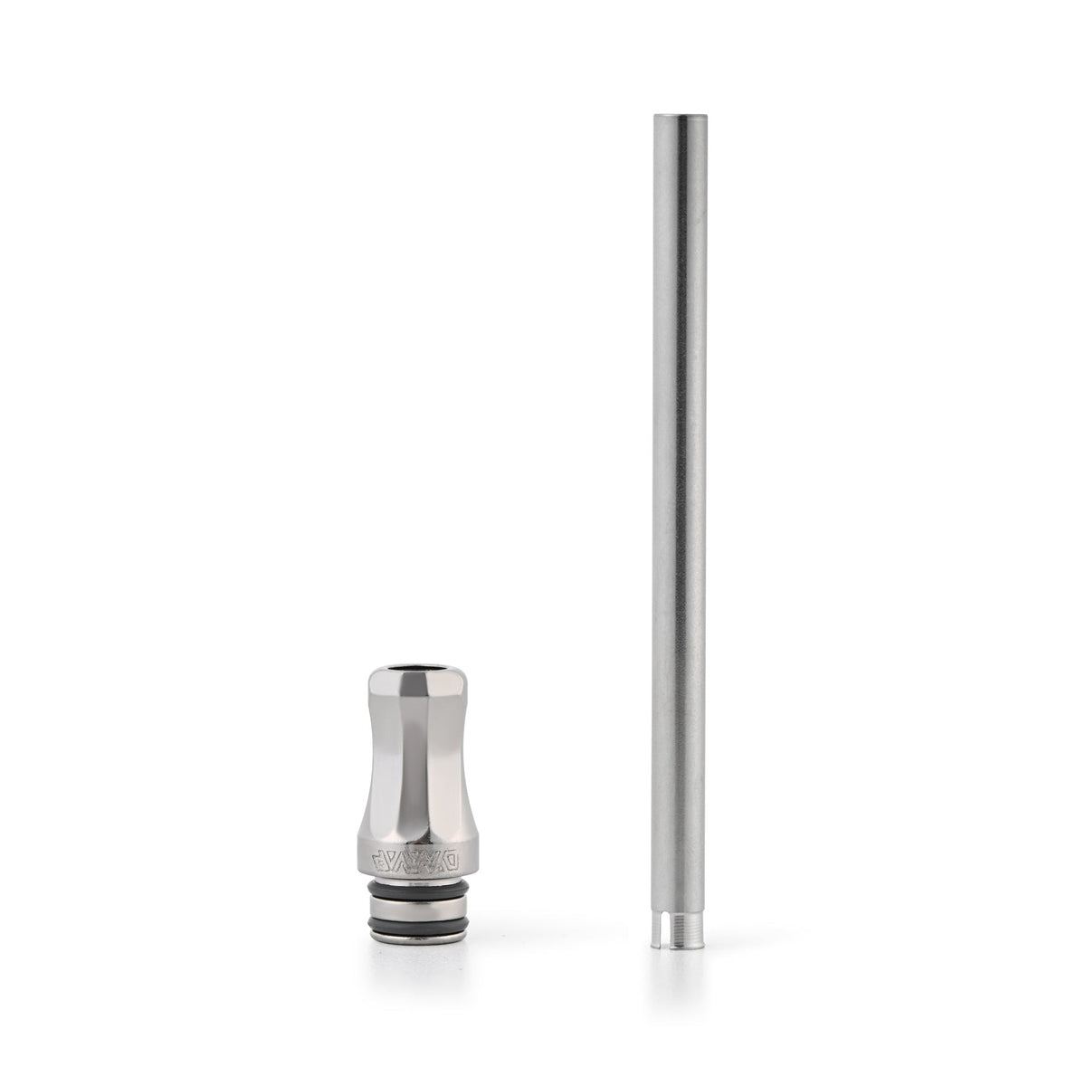 Close up of the DynaVap M condenser tip end, showing where it snaps into the mouthpiece assembly.
