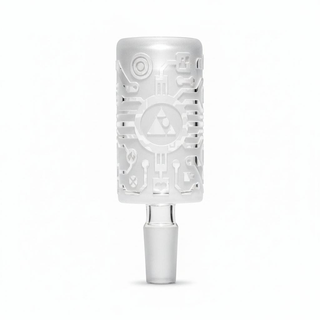 Circuitboard Clear Long Bowl