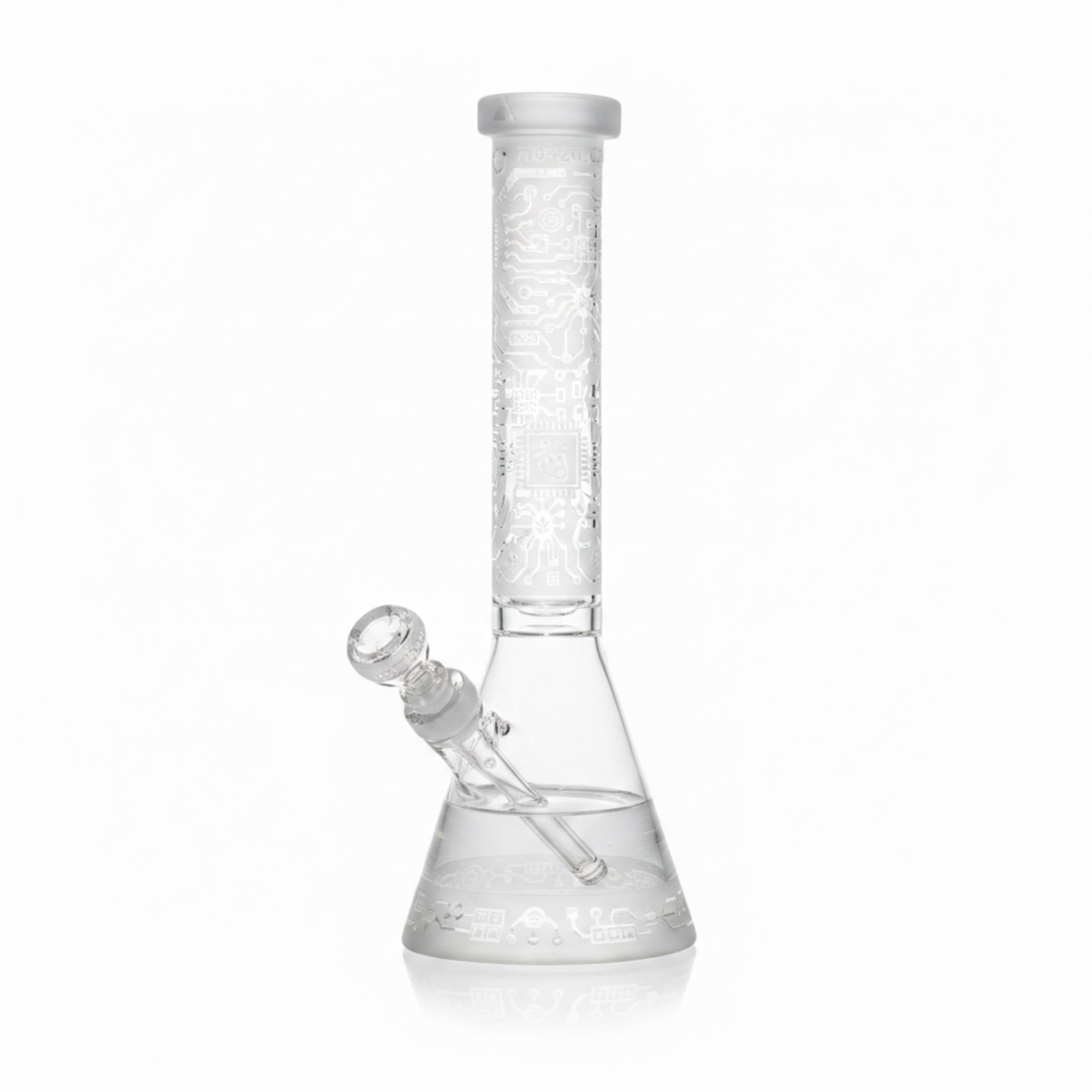 Circuitboard 15" Clear Beaker Bong