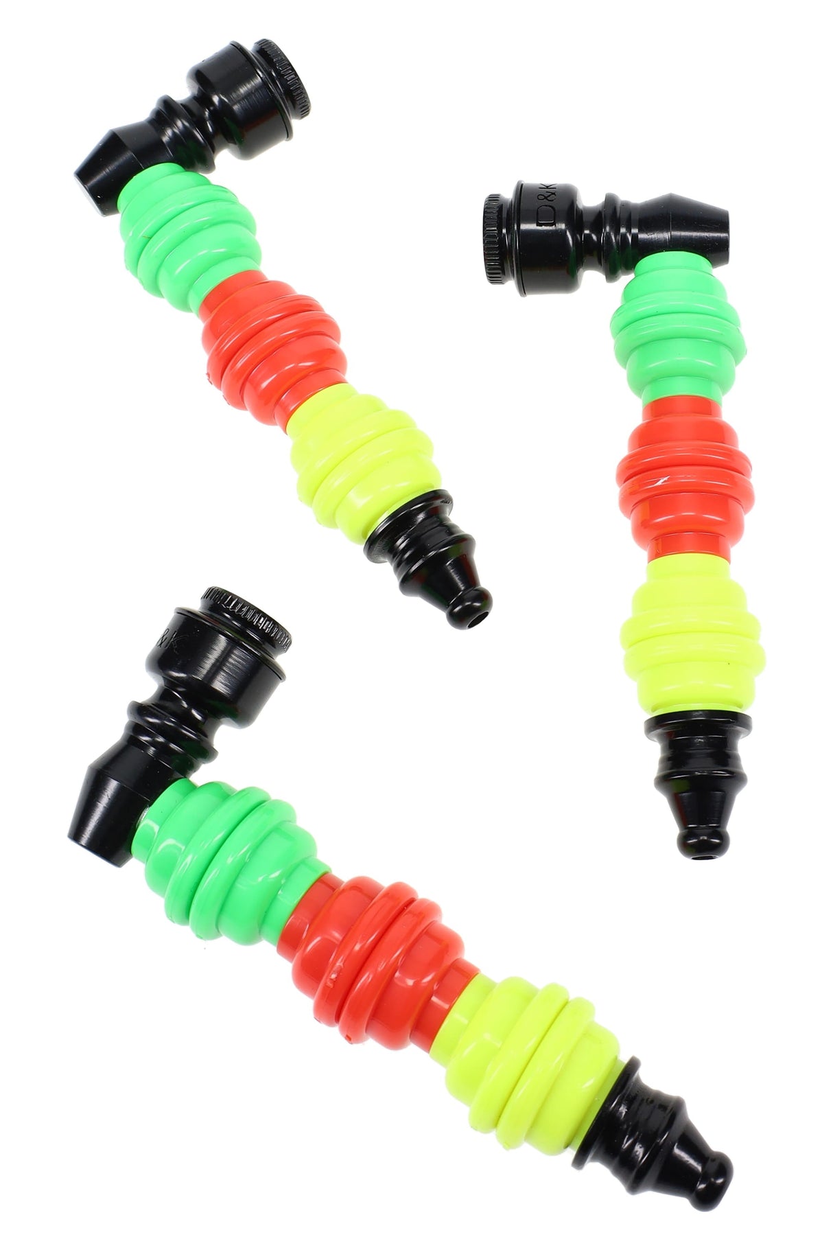 Rasta Sleeve Metal Hand Pipe “Capped Traveler”