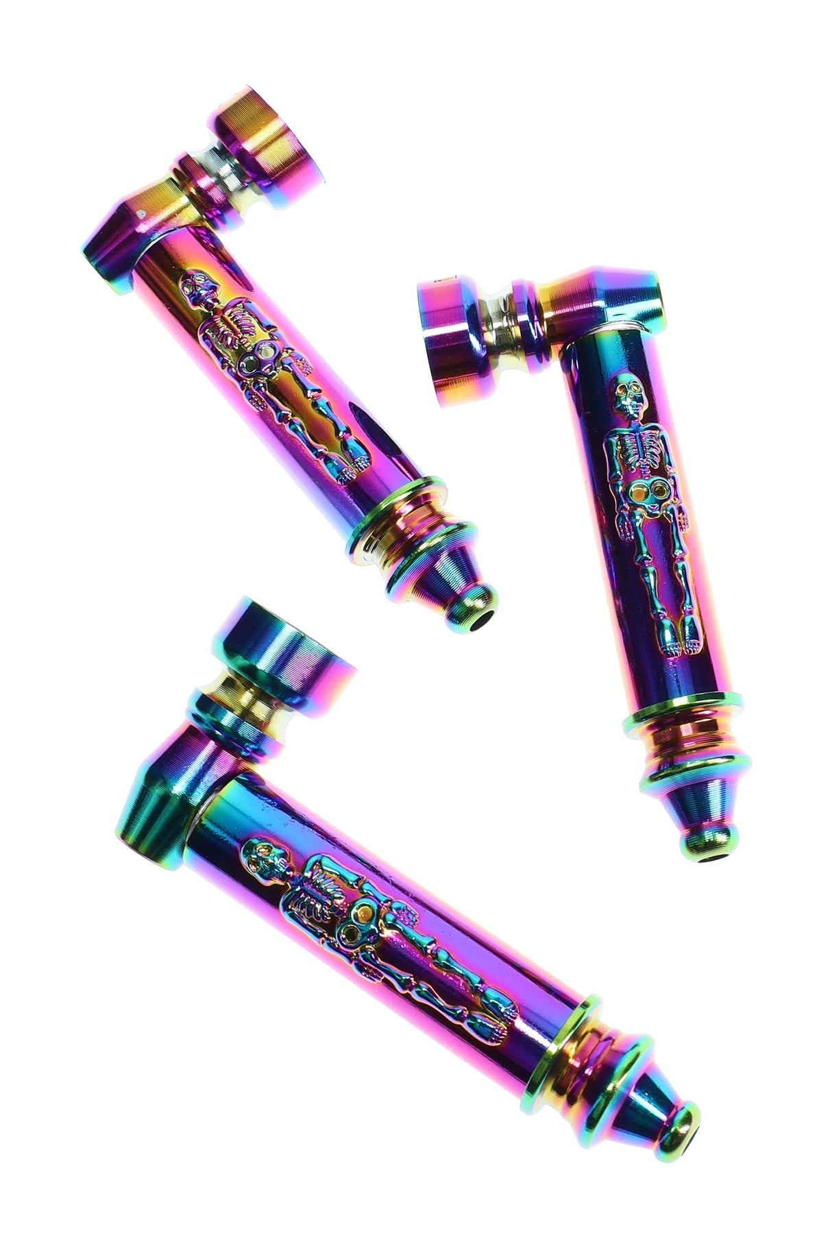 Metal Skeleton Hand Pipe “Bone Ranger” – 3″ – Gift Set with 5 Screens