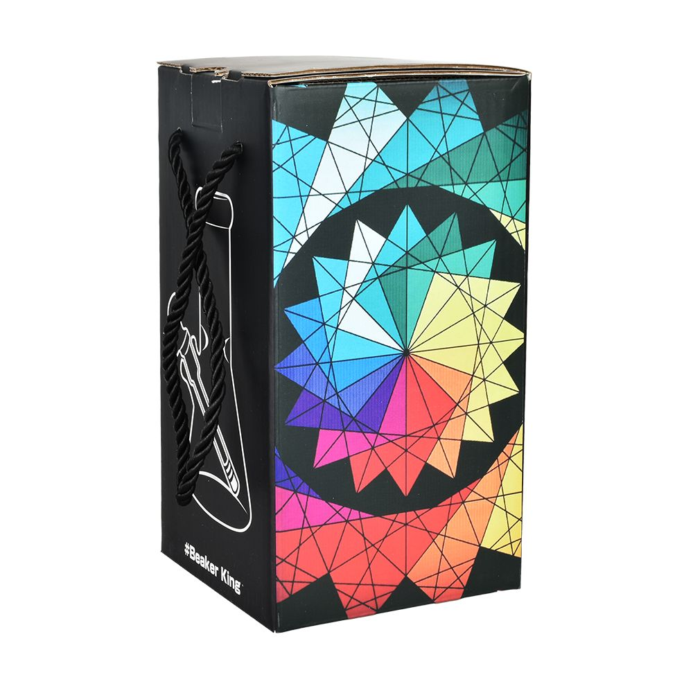 Monstrous Mushroom Mashup Glow Glass Beaker Water Pipe | 8" | 14mm F | Designs Vary