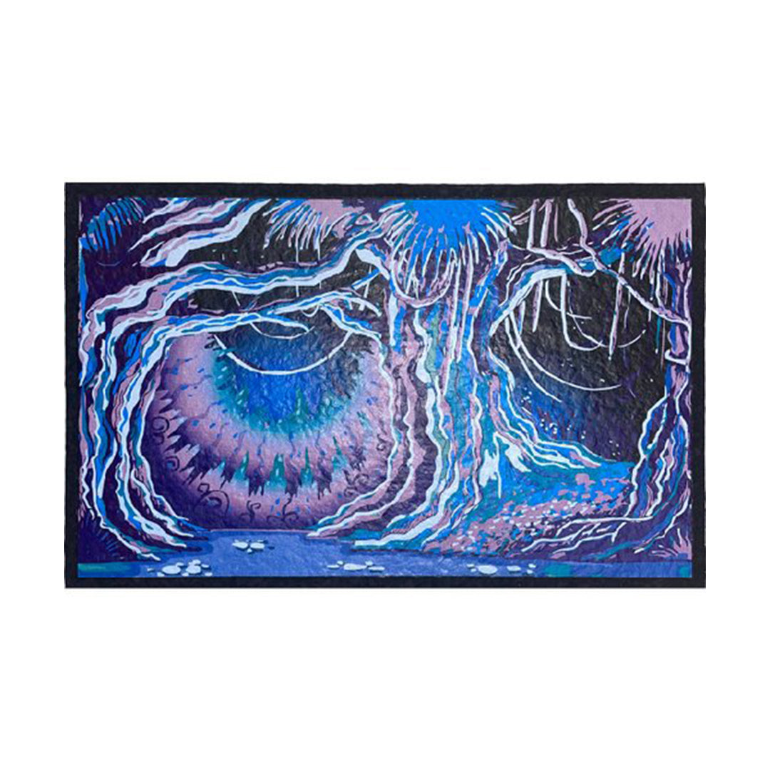 East Coasters 7 inch Mystical Forest Dab Mat, Front View with Vibrant Artwork