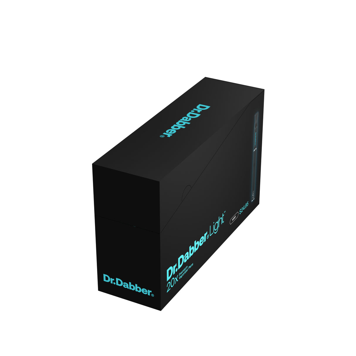 Dr. Dabber Light Vaporizer Kit packaging side view on a seamless white background