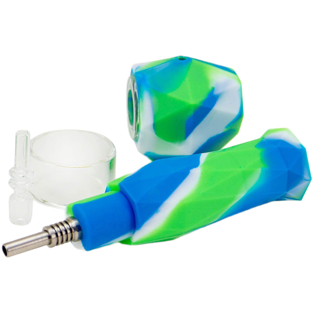 PILOT DIARY Silicone Honey Straw Nectar Collector w/ Quartz & Titanium Nail