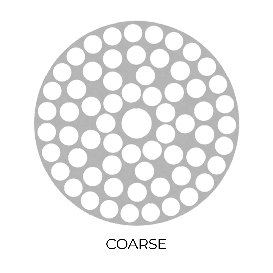 Flower Mill Coarse Replacement Screen for Grinders, Stainless Steel - Top View