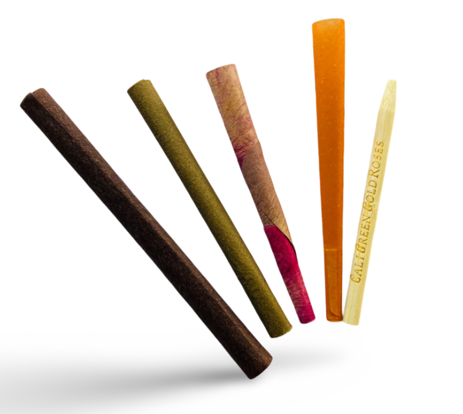 CaliGreenGold King Size Organic Sampler 4-Pack angled view on white background